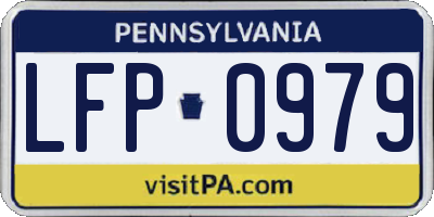 PA license plate LFP0979