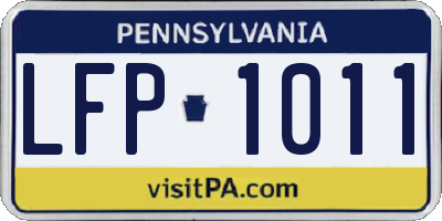 PA license plate LFP1011