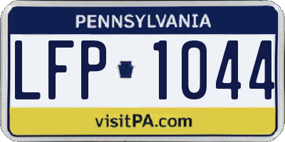 PA license plate LFP1044