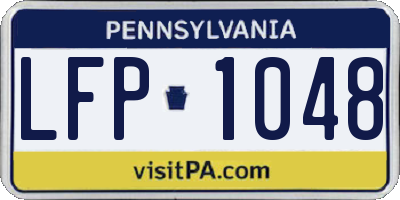 PA license plate LFP1048