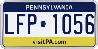 PA license plate LFP1056