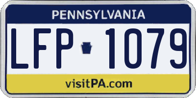 PA license plate LFP1079