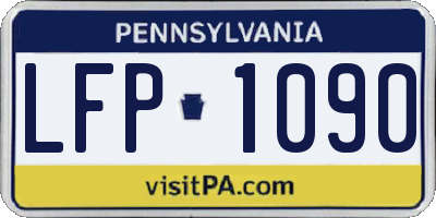PA license plate LFP1090