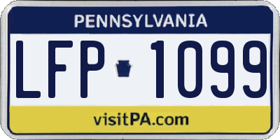 PA license plate LFP1099