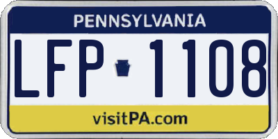 PA license plate LFP1108