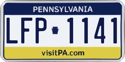 PA license plate LFP1141