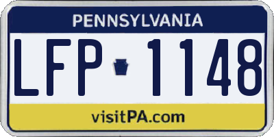 PA license plate LFP1148