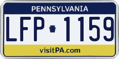 PA license plate LFP1159