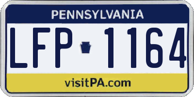 PA license plate LFP1164