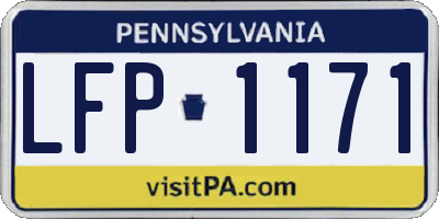 PA license plate LFP1171