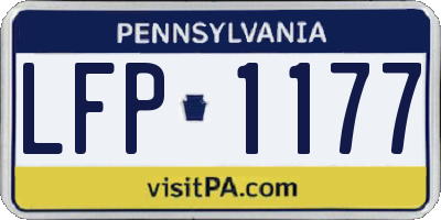 PA license plate LFP1177