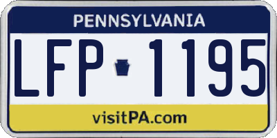 PA license plate LFP1195