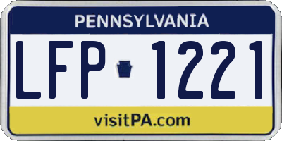 PA license plate LFP1221