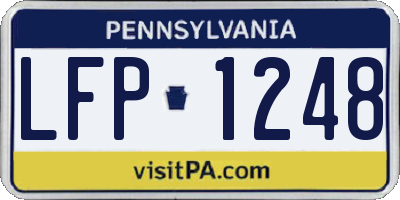 PA license plate LFP1248