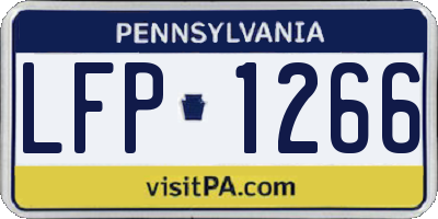PA license plate LFP1266
