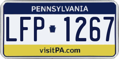 PA license plate LFP1267