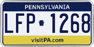PA license plate LFP1268