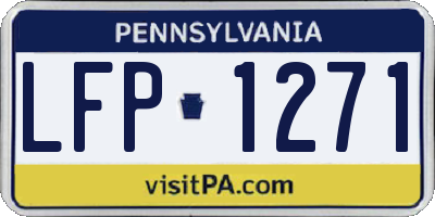 PA license plate LFP1271