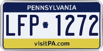 PA license plate LFP1272