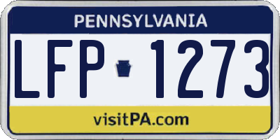 PA license plate LFP1273