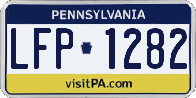 PA license plate LFP1282