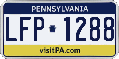 PA license plate LFP1288