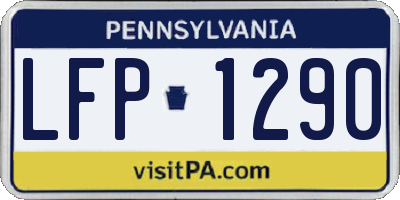 PA license plate LFP1290