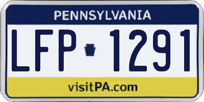PA license plate LFP1291