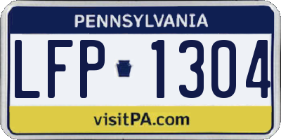PA license plate LFP1304