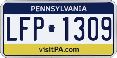 PA license plate LFP1309