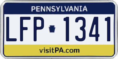 PA license plate LFP1341