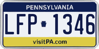 PA license plate LFP1346