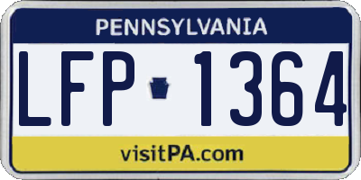 PA license plate LFP1364