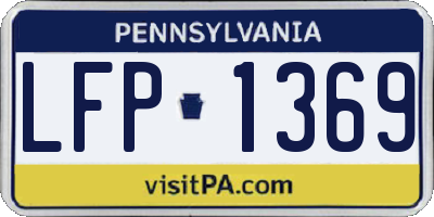 PA license plate LFP1369