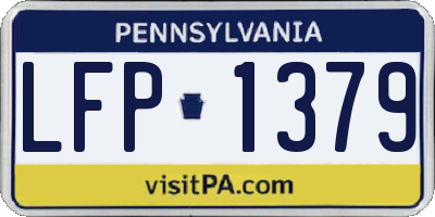 PA license plate LFP1379
