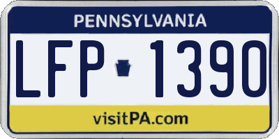 PA license plate LFP1390
