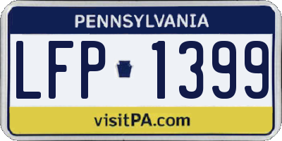 PA license plate LFP1399
