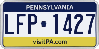 PA license plate LFP1427
