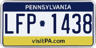 PA license plate LFP1438