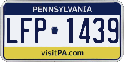 PA license plate LFP1439
