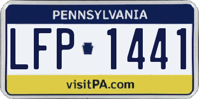 PA license plate LFP1441