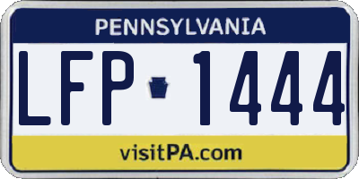 PA license plate LFP1444