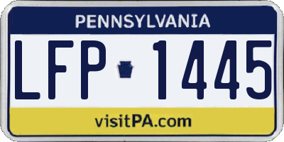 PA license plate LFP1445