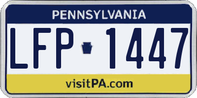 PA license plate LFP1447
