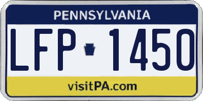 PA license plate LFP1450