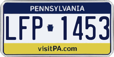 PA license plate LFP1453