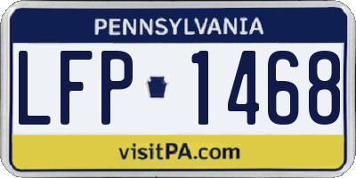 PA license plate LFP1468