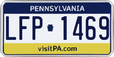 PA license plate LFP1469