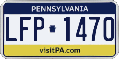 PA license plate LFP1470