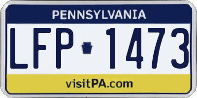 PA license plate LFP1473